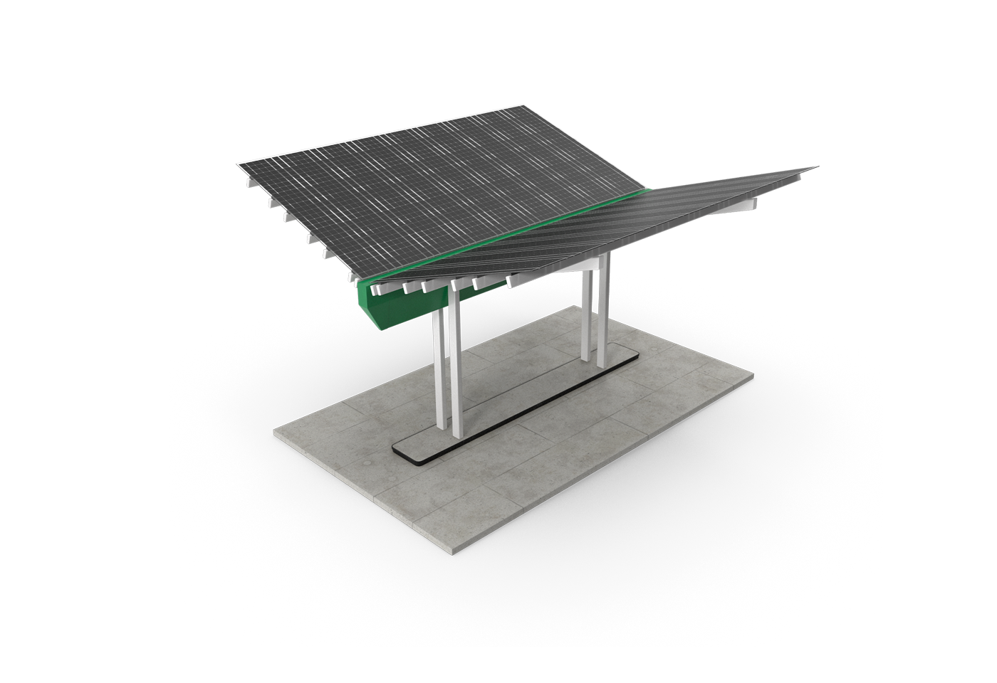 Distributed solar canopy asset